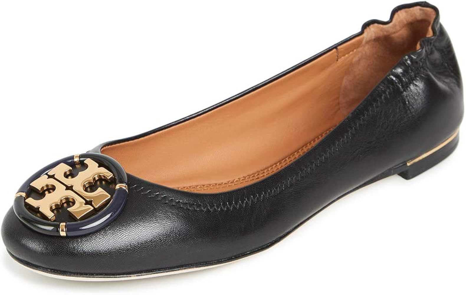Tory Burch Women's Minnie Ballet with Multi Logo Flats | Amazon (US)