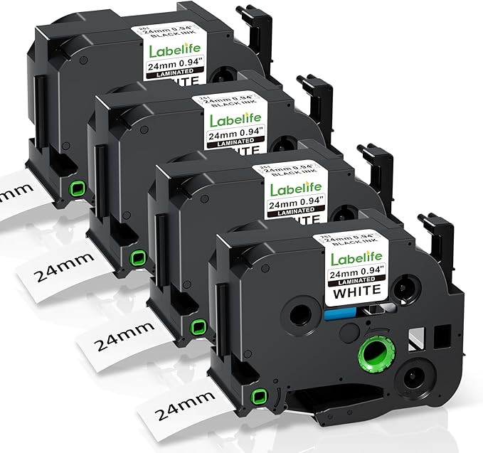 Labelife TZe-251 TZe251 TZe TZ Tape 24mm 0.94 Laminated White Replacement for Brother P Touch Lab... | Amazon (US)