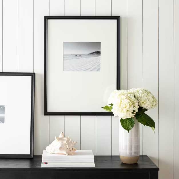 18" x 24" Matted to 8" x 10" Gallery Single Image Frame Black - Threshold™ designed with Studio... | Target