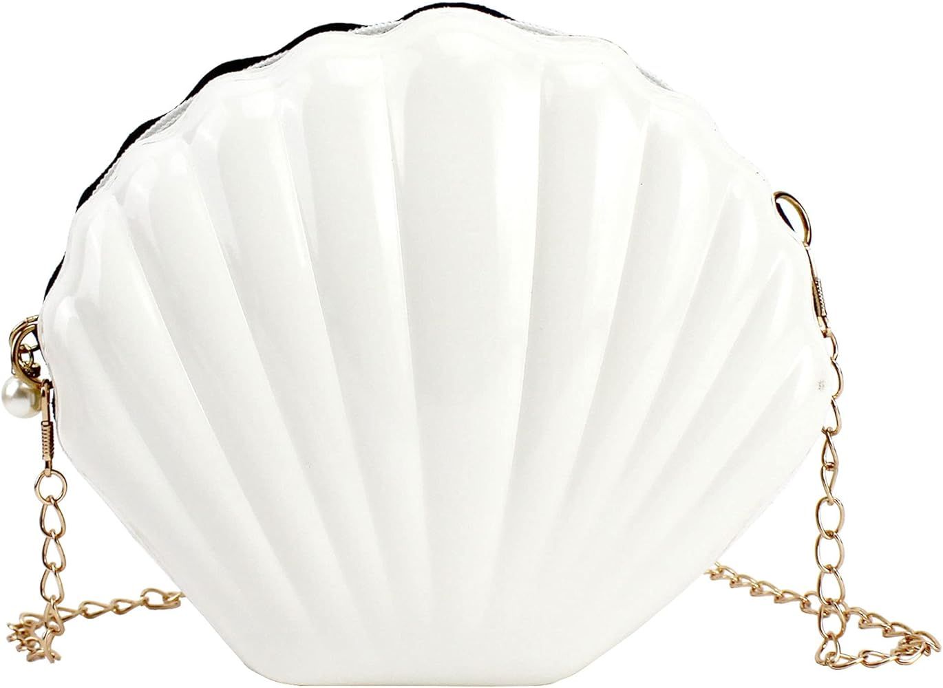 Women Mini Seashell Evening Clutch Handbag Cross-body Bag Shoulder Bag | Amazon (US)