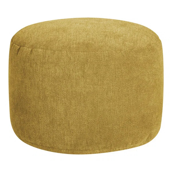 Dotcom Alfa 20" Wide Round Pouf Ottoman | Wayfair North America