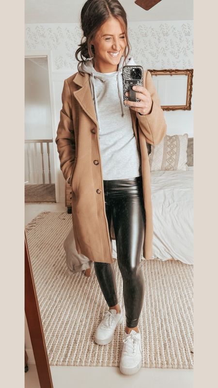 This will definitely be a repeat outfit for running errands and working on projects. 

Leather leggings are Amazon, Sneakers are Puma on Amazon, sweater is old but linked an Amazon dupe. 

#LTKSeasonal #LTKstyletip #LTKfit