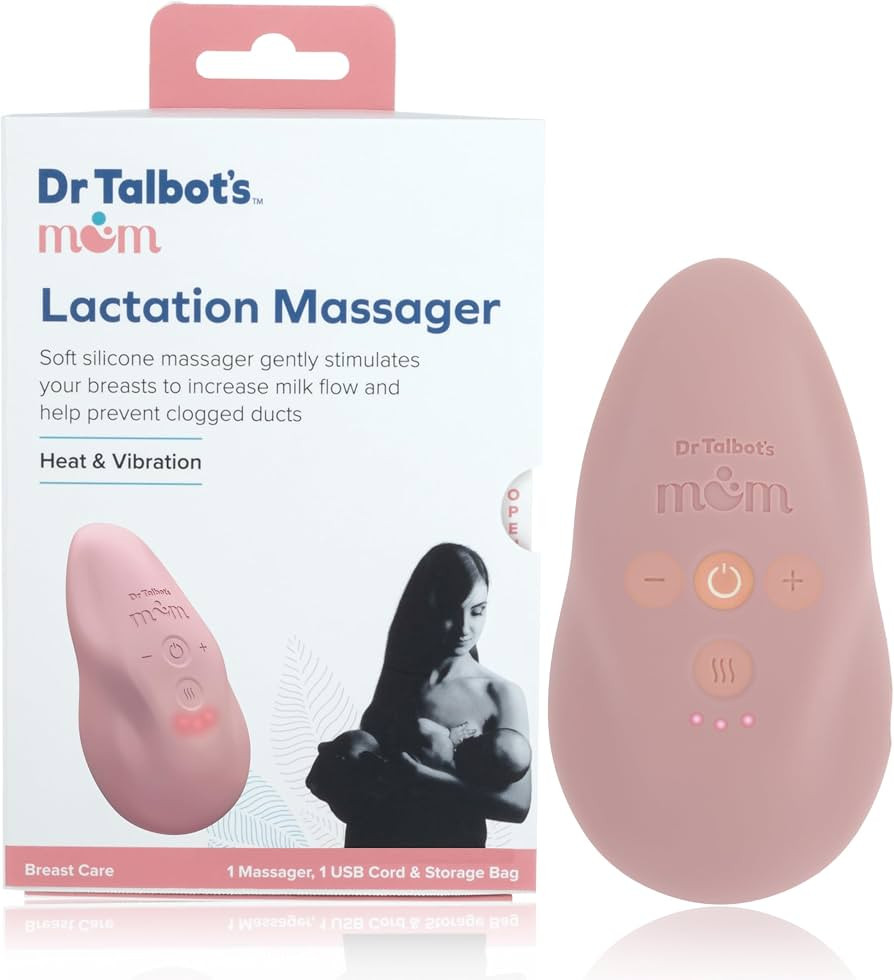 Dr Talbot's Mom Lactation Massager - Adjustable Heat and Vibration Modes - Includes Storage Bag a... | Amazon (US)
