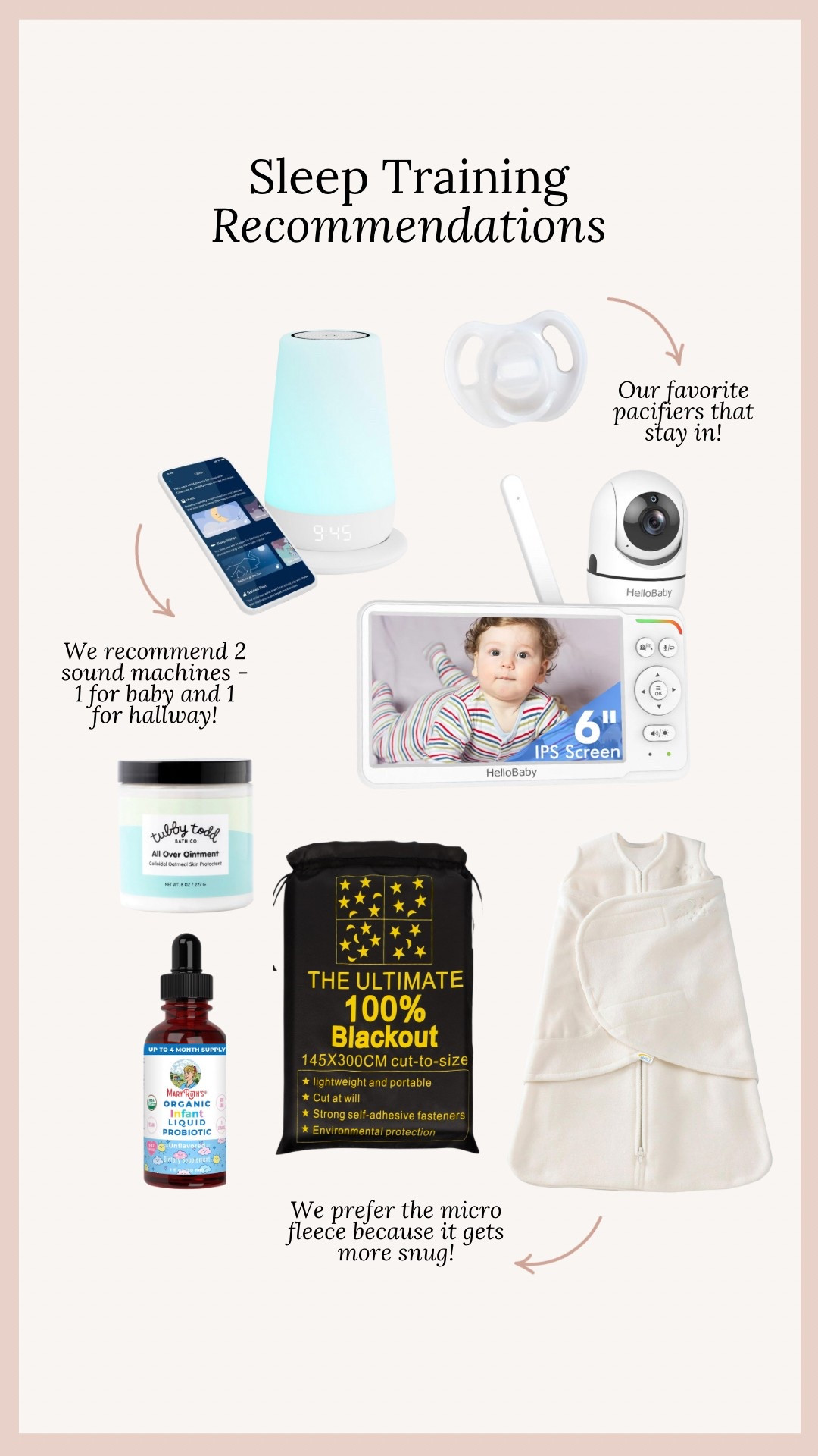 Sleep training favs 💤