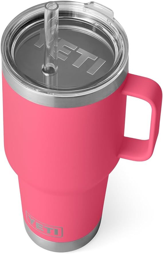 YETI Rambler 35 oz Straw Mug, Vacuum Insulated, Stainless Steel, Tropical Pink | Amazon (US)