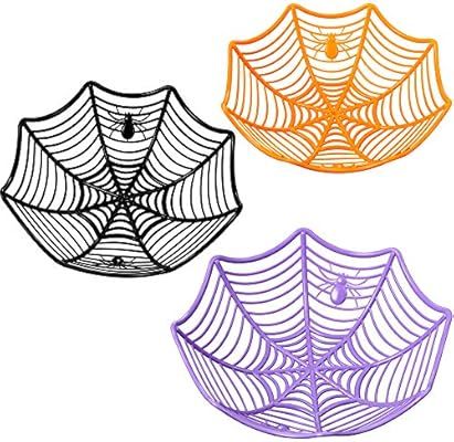 Aboofx 3 Pieces Halloween Bowls Kids for Candy, Halloween Baskets for Halloween Decoration (Color... | Amazon (US)