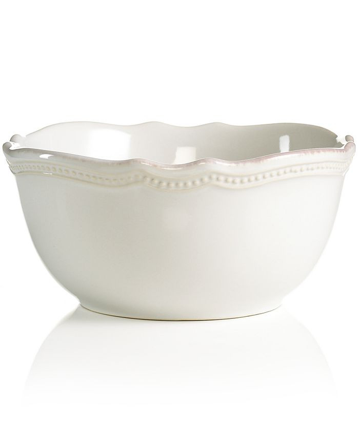 Lenox Dinnerware, French Perle Bead White All-Purpose Bowl & Reviews - Dinnerware - Dining - Macy... | Macys (US)