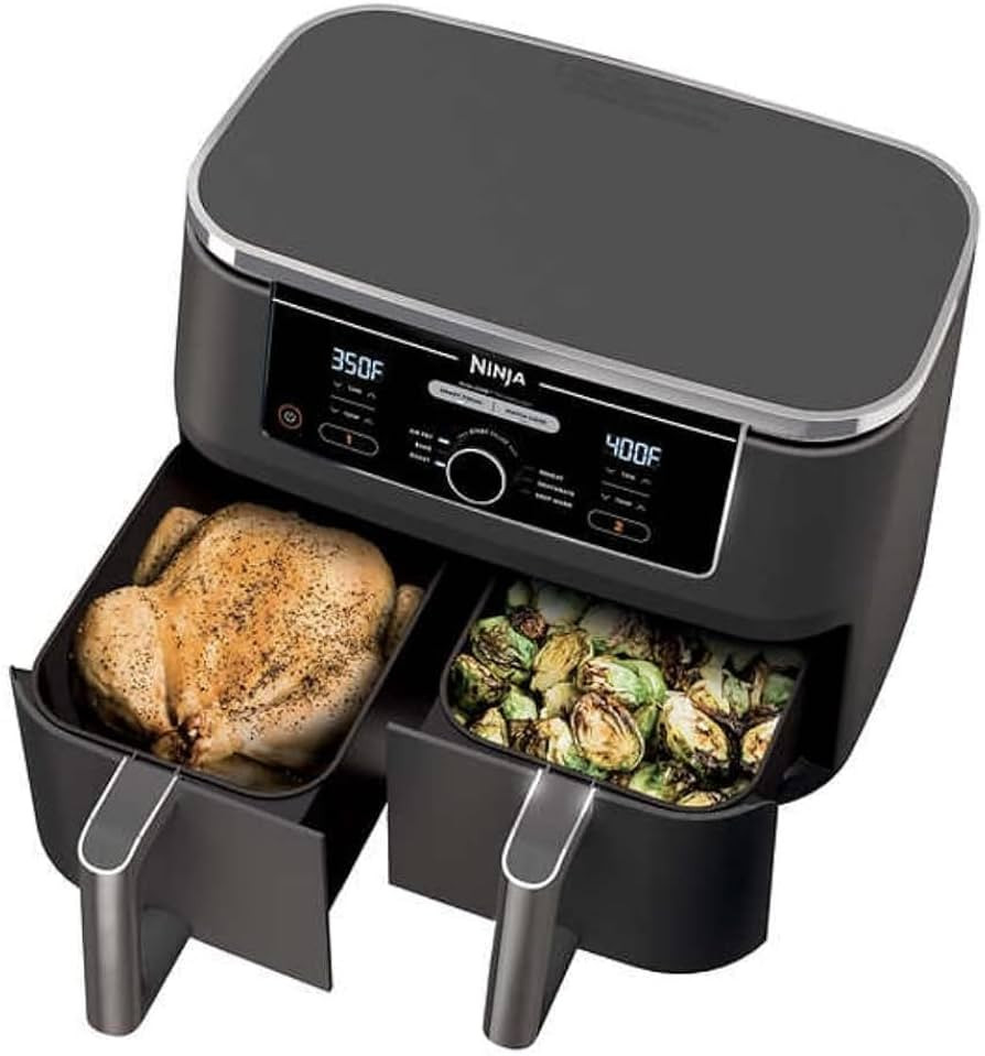 Generic Ninja AD350CO 6in1 10qt. XL 2Basket Digital Air Fryer - Family-Sized, Dehydrate Function,... | Amazon (US)