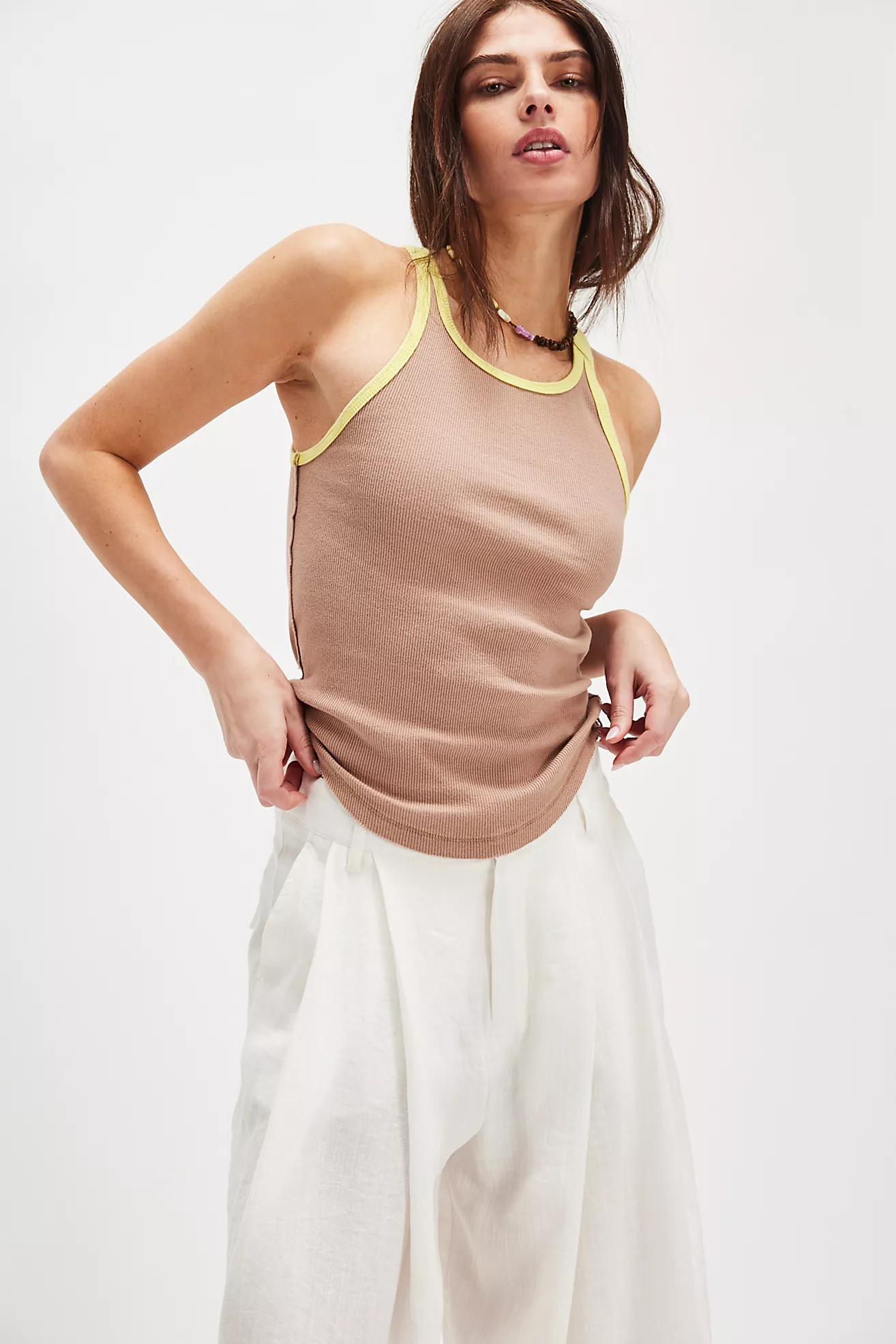 We The Free Only 1 Solid Ringer Tank | Free People (Global - UK&FR Excluded)