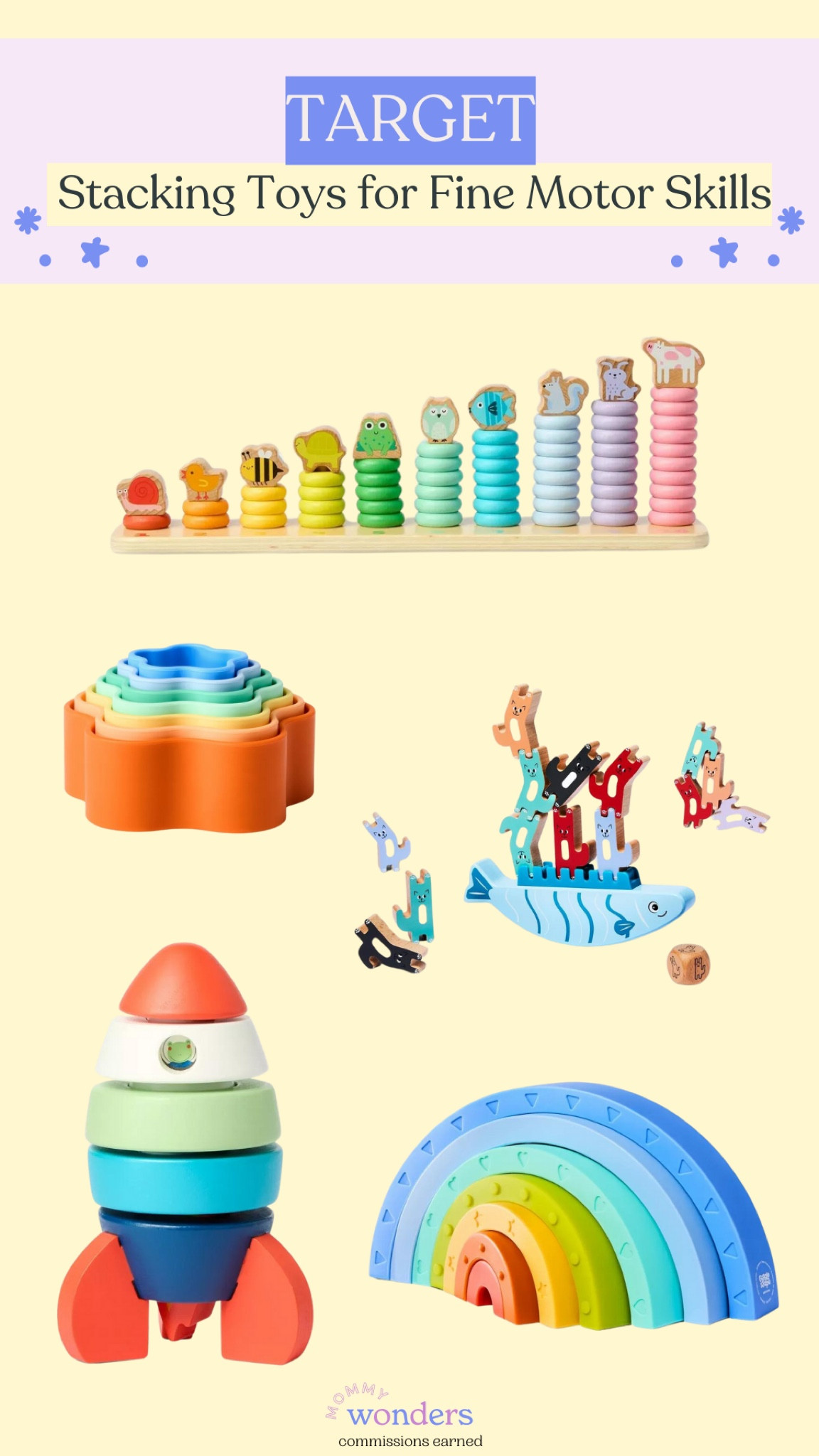 Target just got in new toys for toddlers! These are stacking toys that are perfect for helping to develop fine motor skills! 

#LTKFindsUnder50 #LTKBaby #LTKKids