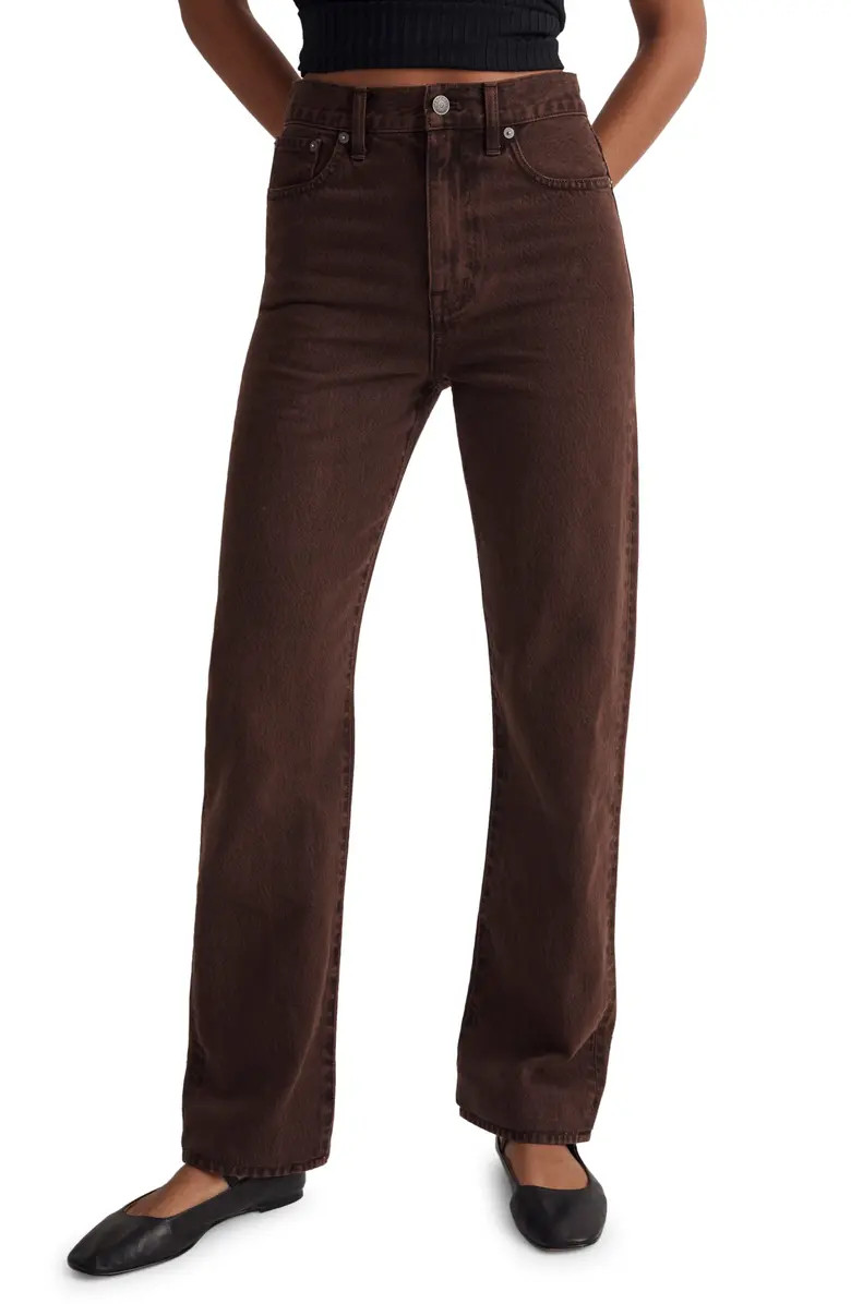 The '90s Garment Dyed Straight Leg Jeans | Nordstrom