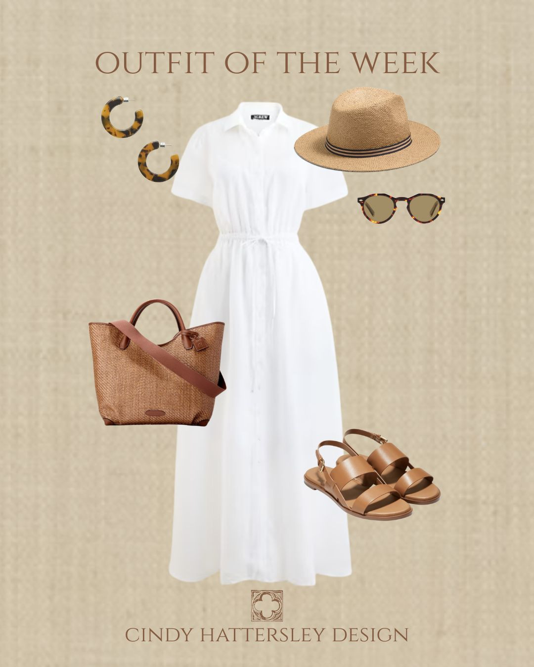 Summer Casual Dress Outfit

#summerdress #summerhats 

 #LTKSeasonal #LTKOver40 #LTKParties