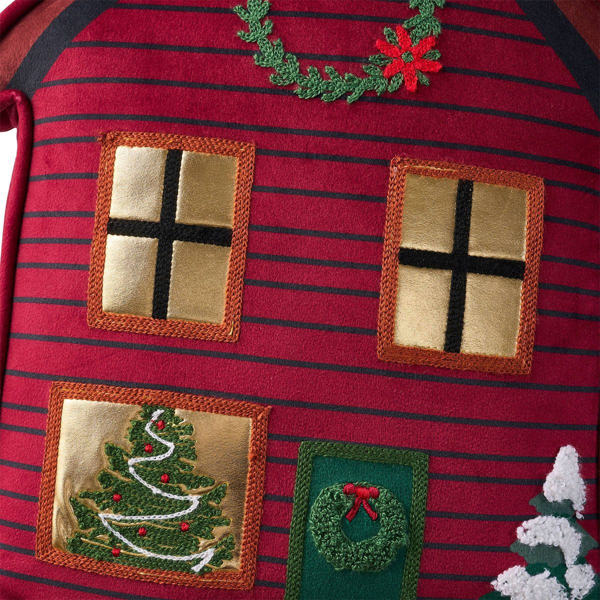 Hallmark Novelty Gingerbread House Dec Pillow Red | Target
