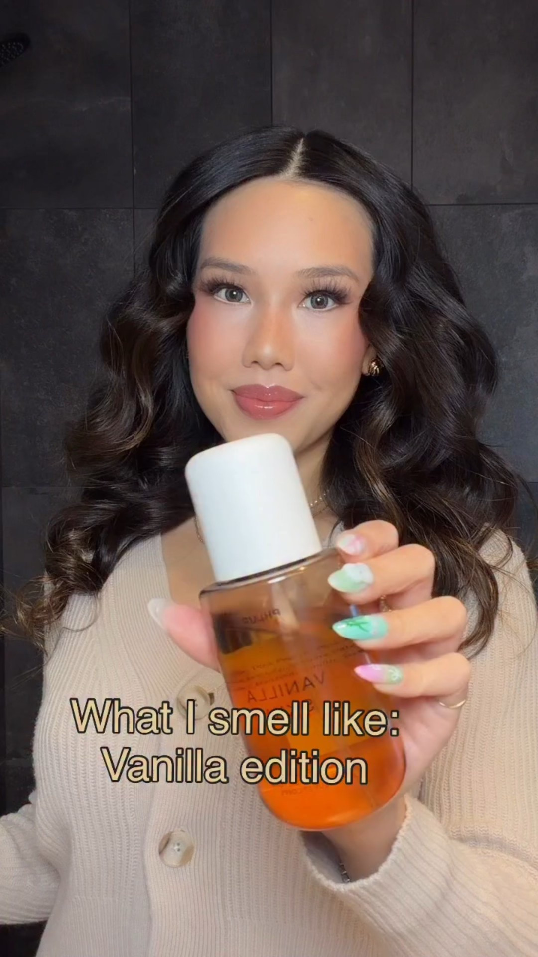 What I smell like…
Find my products on my Amazon Storefront & LTK.

@phlur Vanilla skin hair & body
@touchland Vanilla blossom
@rarebeauty mini rare eau de perfume set with vanilla and caramel
@vaselinebrand cocoa radiant