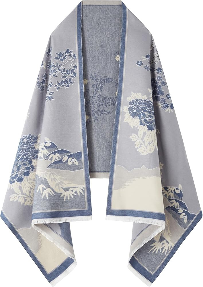 Women's Reversible Pashmina Shawl Wrap for Women Big Scarf Holiday Gifts | Amazon (US)