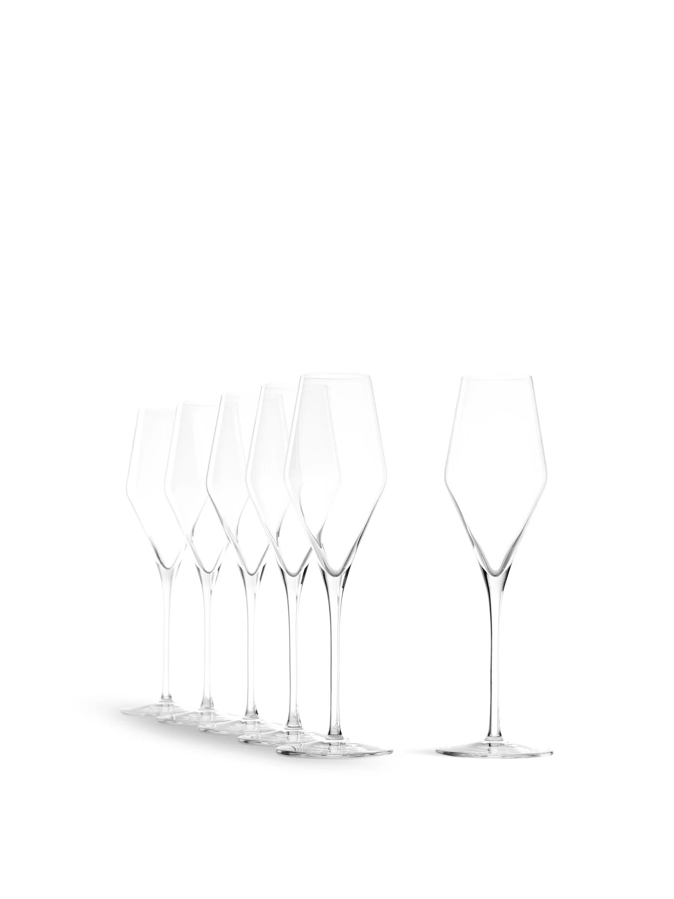 Quatrophil Champagne Flute Glasses Set of 6 | Fenwick UK