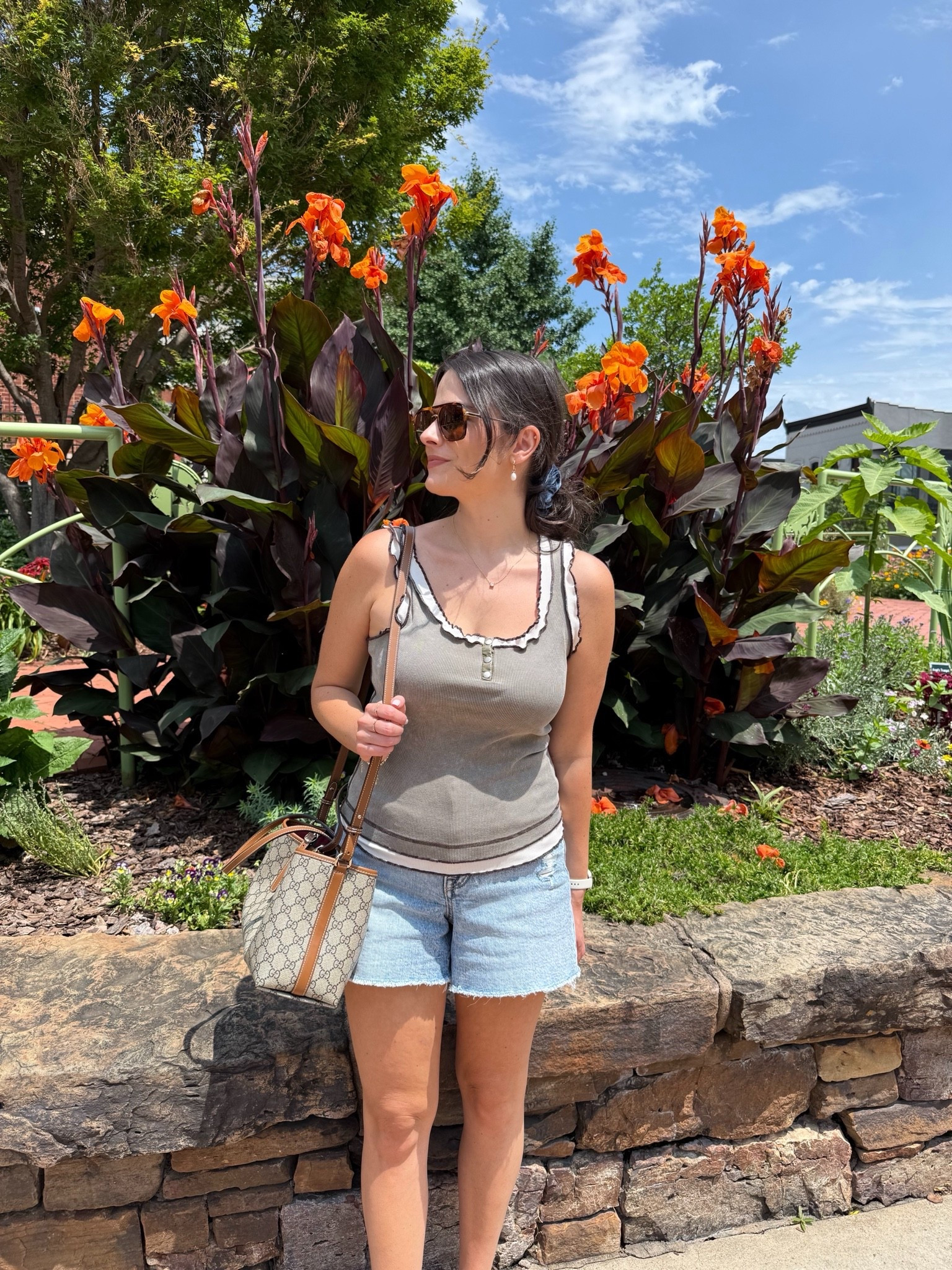 An easy everyday summer outfit. A cute tank top and denim shorts will always be one of my favorites 

Summer outfit inspo, summer style, buckle outfit, denim shorts, ootd, tank top outfit.

#LTKootd #LTKdayinmylife #LTKU