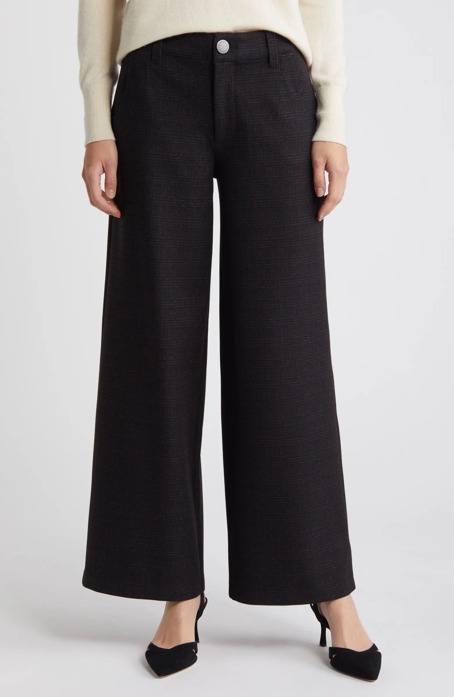 Wit & Wisdom 'Ab'Solution Skyrise Flat Front Wide Leg Pants | Nordstrom | Nordstrom