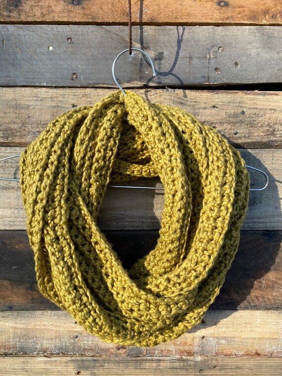 Chartreuse 100% Cotton Infinity Scarf | Etsy | Etsy (US)