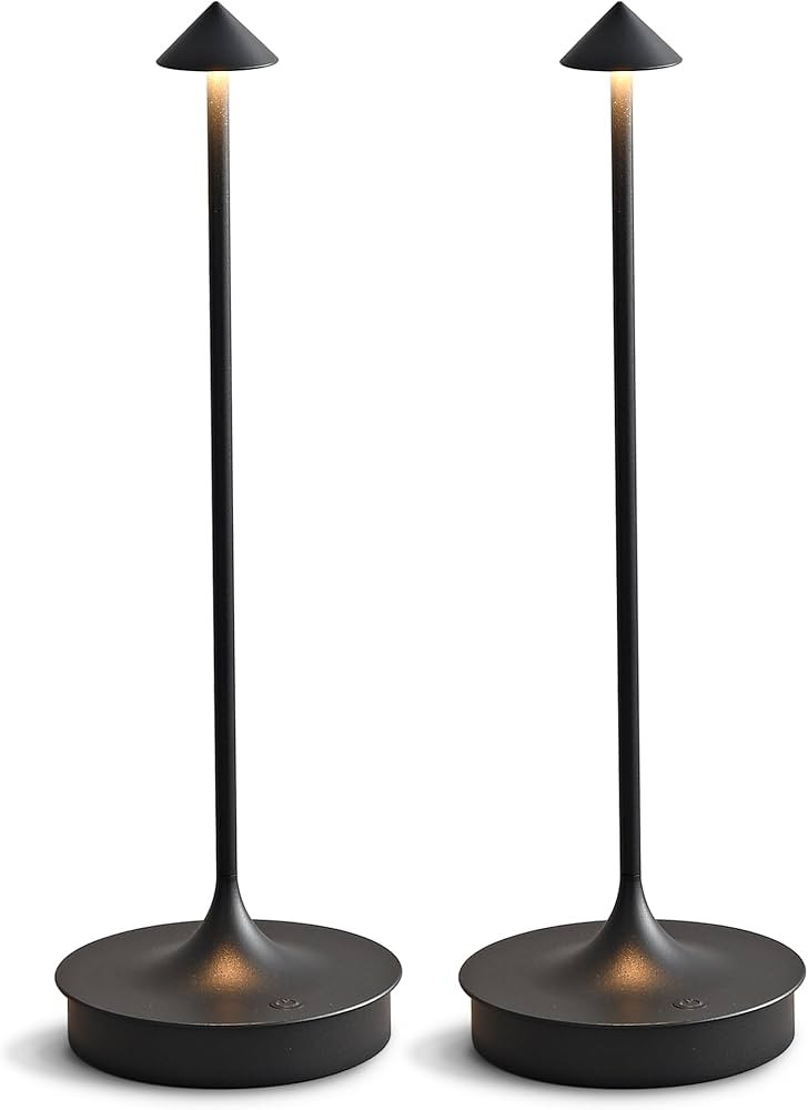 Cordless Table Lamps Rechargeable, LED Desk Lamp 4000mAh Battery Operated Outdoor Waterproof Port... | Amazon (US)
