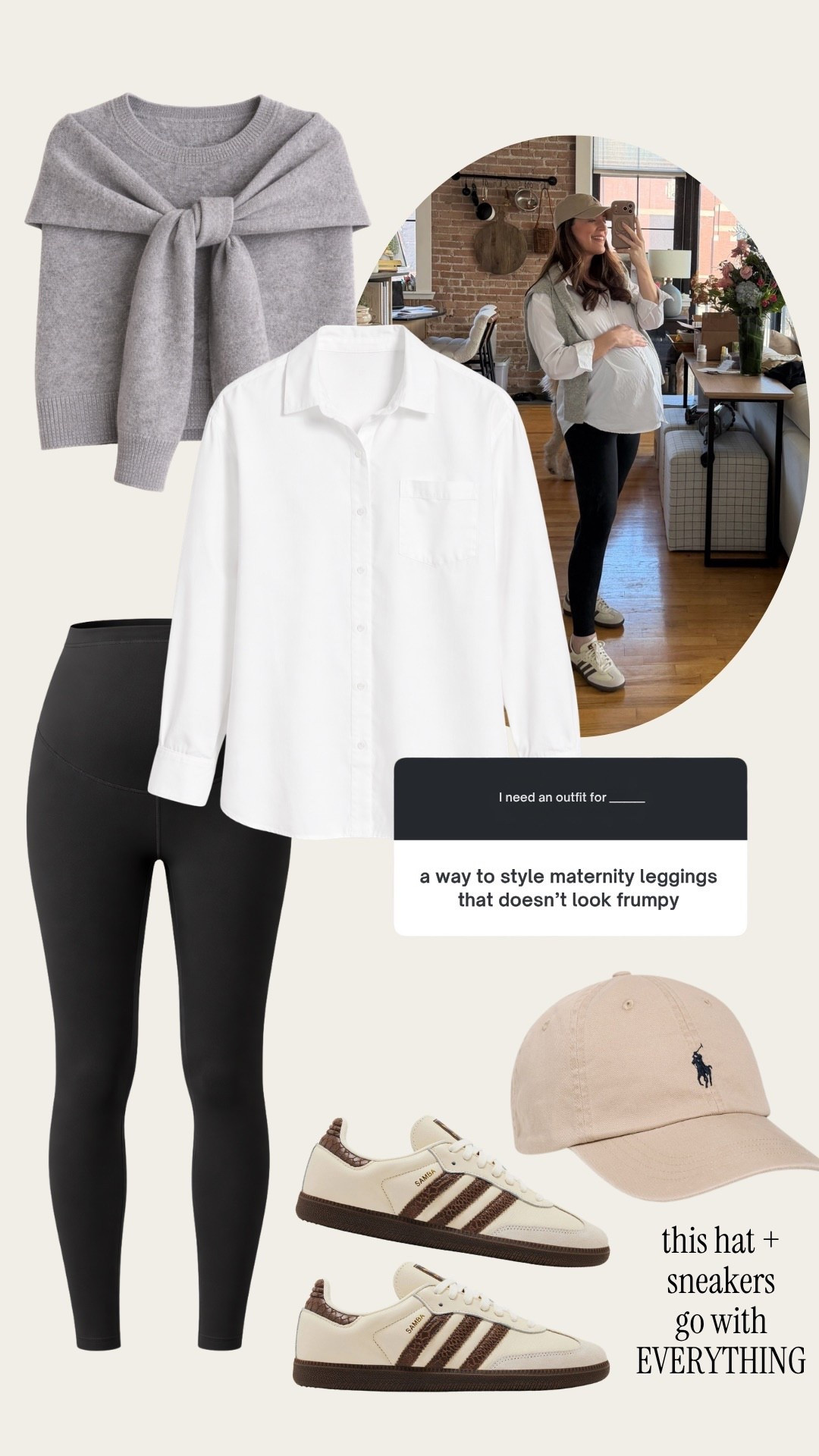 Casual outfit to style maternity leggings 

#LTKootd #LTKdayinmylife #LTKmomlife