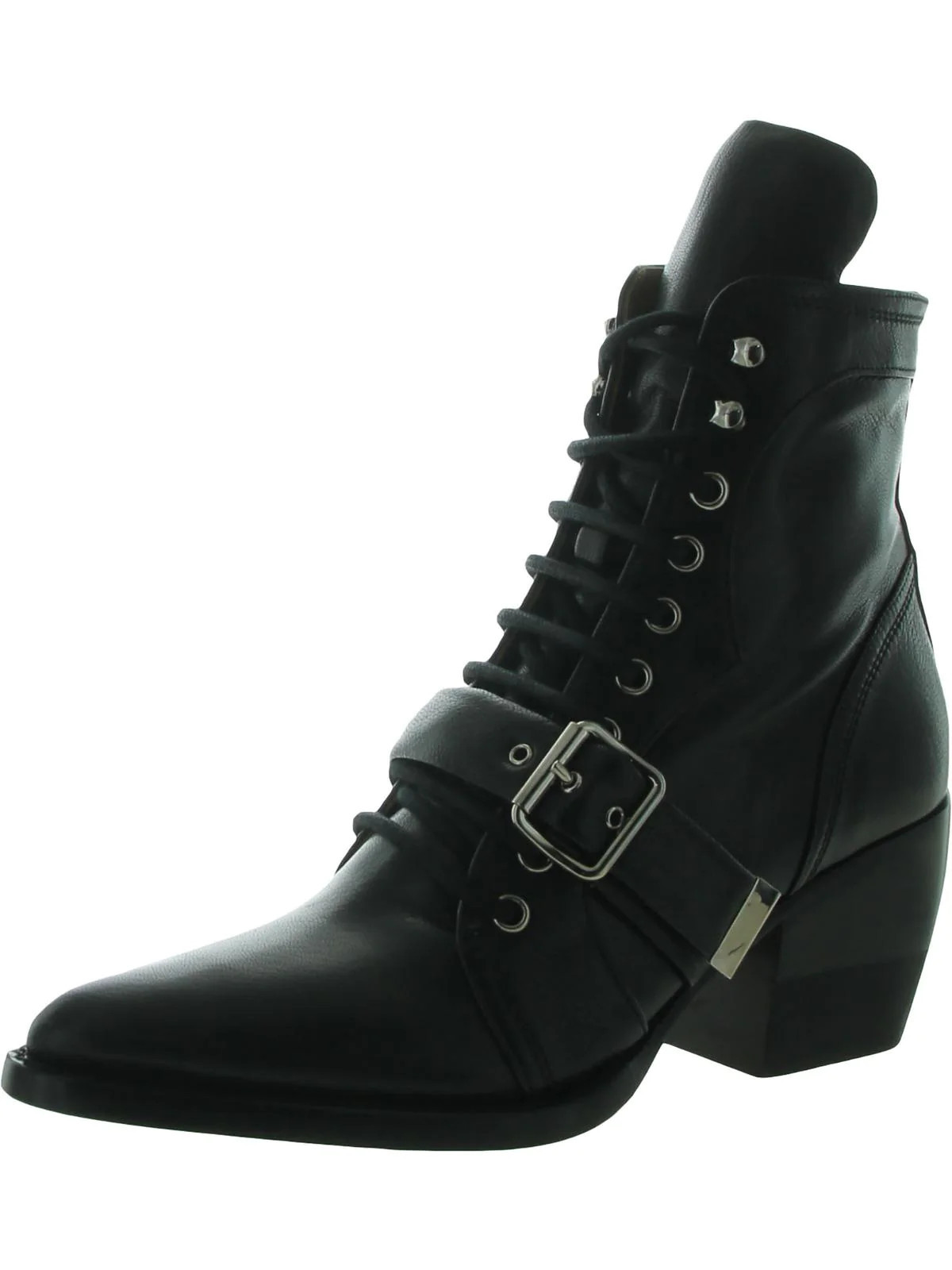 Rylee Womens Leather Lace Up Ankle Boots | Shop Simon