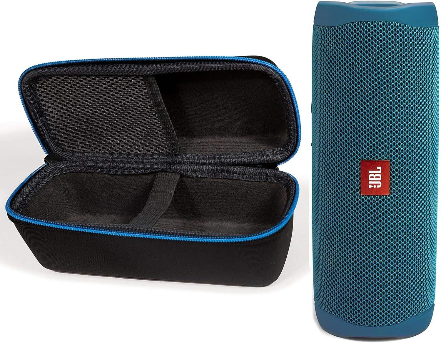 JBL Flip 5 Waterproof Portable Bluetooth Recycled Plastic Speaker Bundle with divvi! Protective H... | Amazon (US)