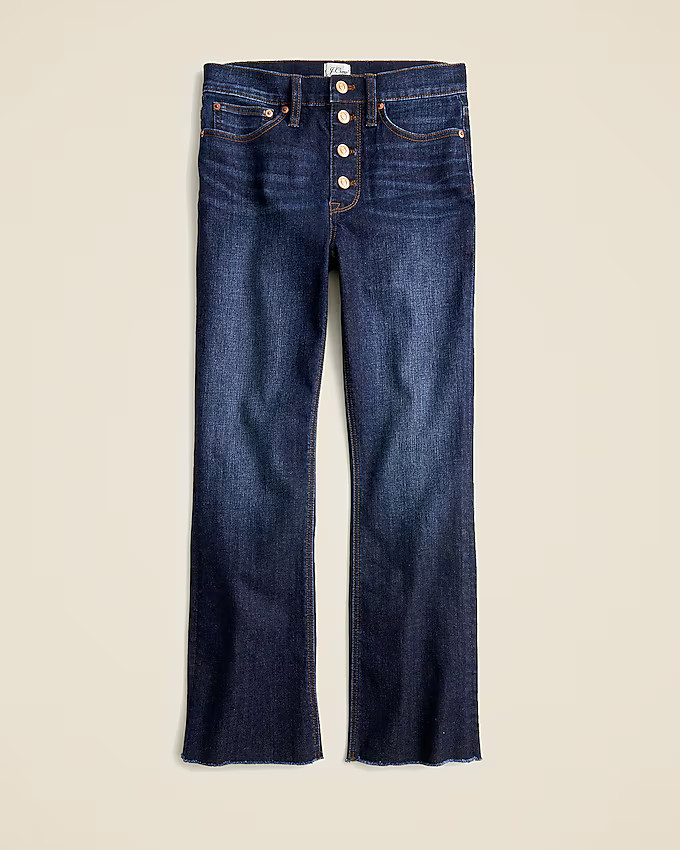 9" demi-boot crop jean in Dark Worn wash | J. Crew US
