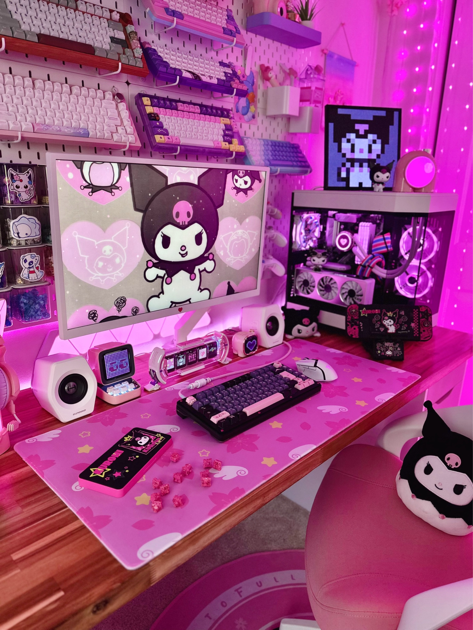 Shop my black & pink Kuromi gaming setup! 🖤💕

I linked the PC parts and decor featured below, along with some similar products + alternatives! ✨


🎮🩷🎮🩷🎮🩷🎮

Kuromi, Sanrio, Kuromi gaming setup, pink gaming setup, pc gaming, kawaii gaming setup, desk ideas, gaming room ideas, shop my setup, gaming peripherals, cute room decor, pastel decor, HYTE gaming PC, PC case, Kuromi plush, Gigabyte GPU, Corsair Vengeance RAM, ASUS ROG, MSI

#LTKFindsUnder100 #LTKHome #LTKSaleAlert