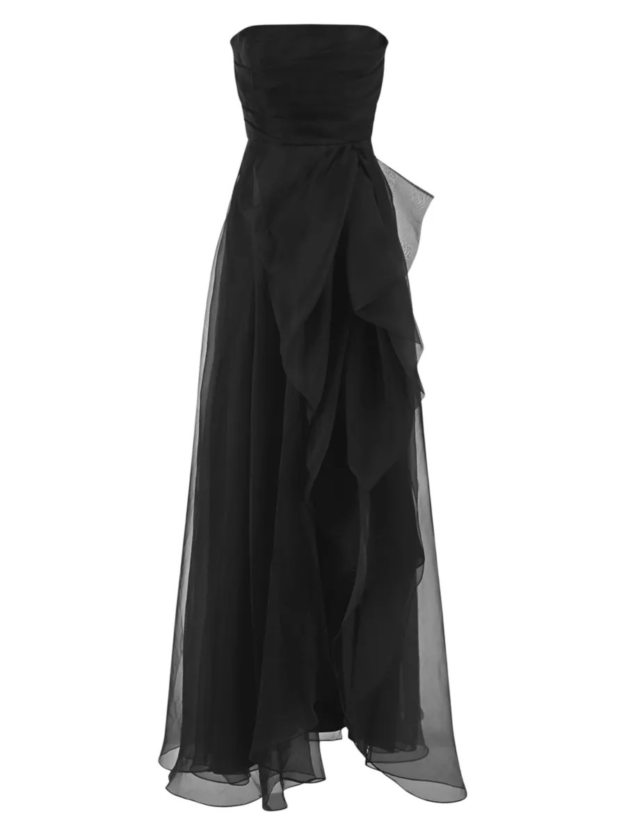 Teresa Draped Tulle Gown | Saks Fifth Avenue