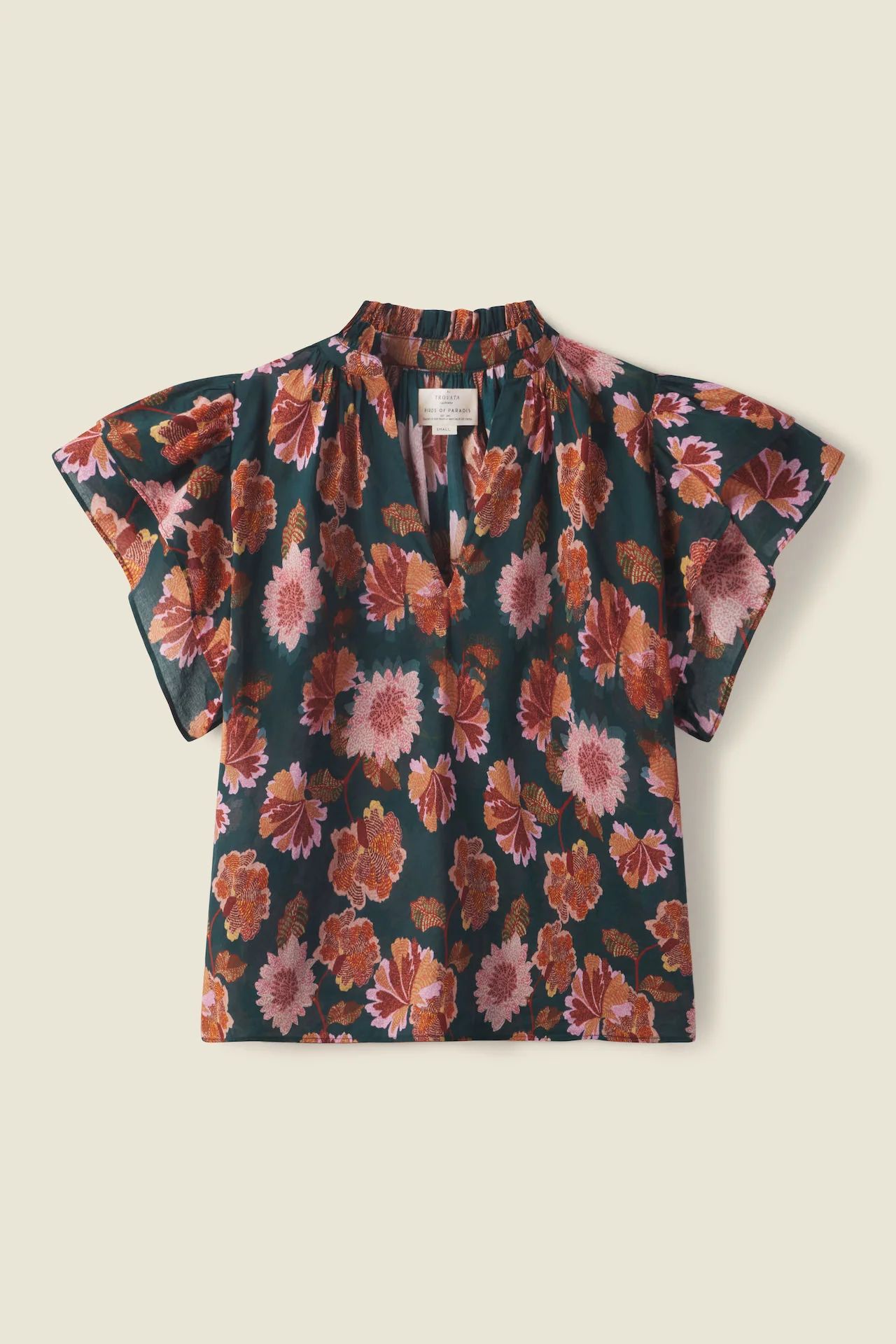 Clover Blouse Carnation Print | TROVATA