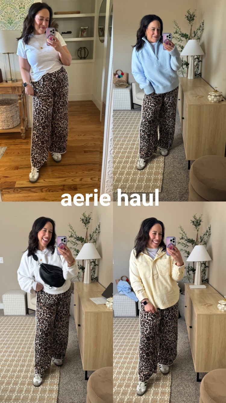 Loveeee these leopard lounge pants from Aerie wearing size large! 

Midsize spring fashion, size 12, aerie spring new arrivals 

#LTKSaleAlert #LTKMidsize #LTKFindsUnder100