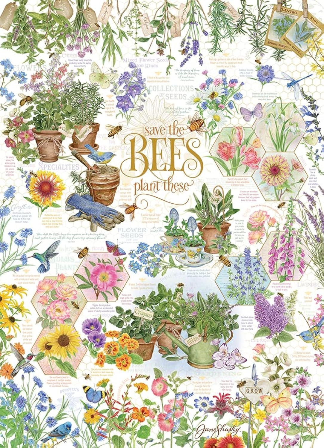 Cobble Hill 500 Piece Puzzle - Busy as a Bee… | Amazon (US)