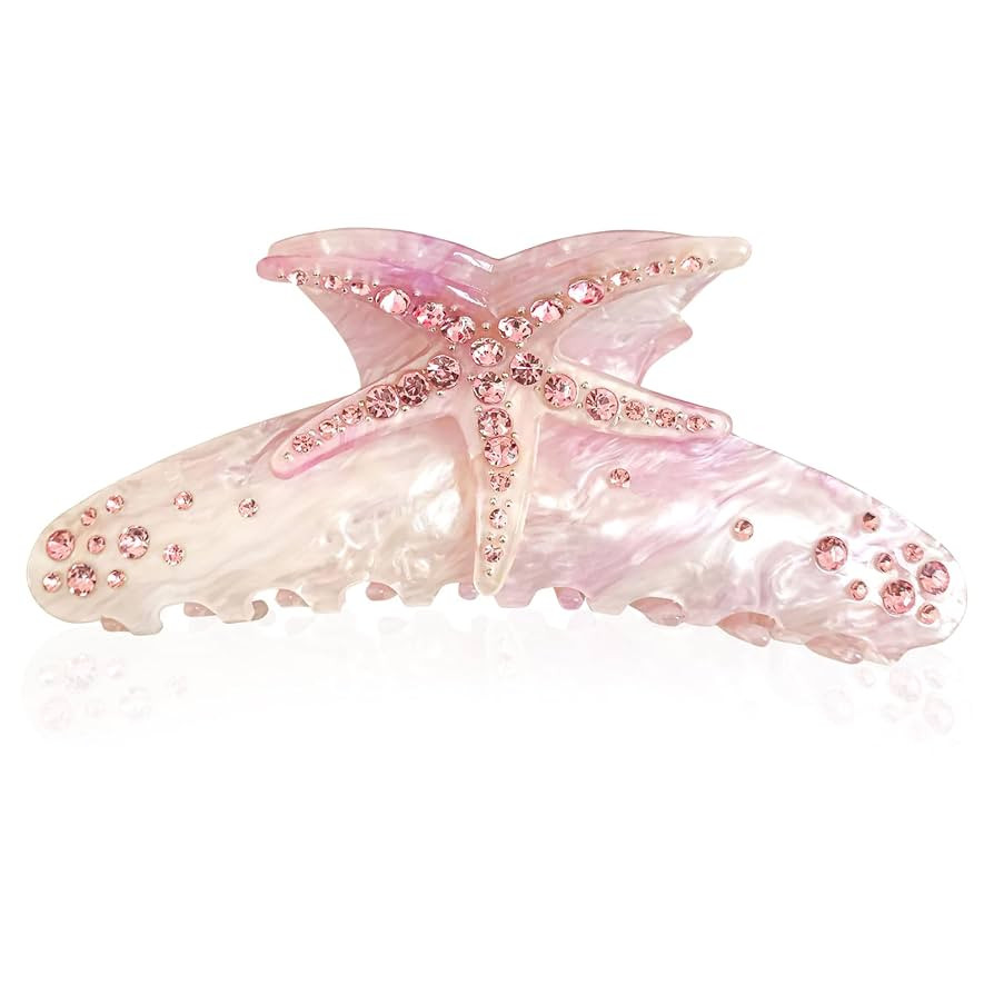 Starfish Hair Clips, Acrylic Hair Clips, Purple Claw Clip, Beach Hairs Clip, Starfish Claw for Wo... | Amazon (US)