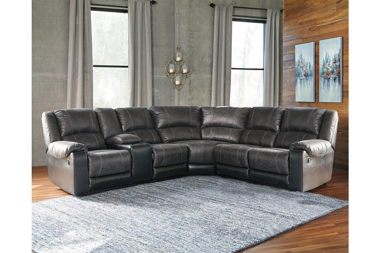 Nantahala 6-Piece Reclining Sectional | Ashley Homestore