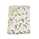 Amazon.com: Bebe au Lait Butterfly Flutterby Bamboo Blend Super Snuggle Blanket, Peach, One Size ... | Amazon (US)