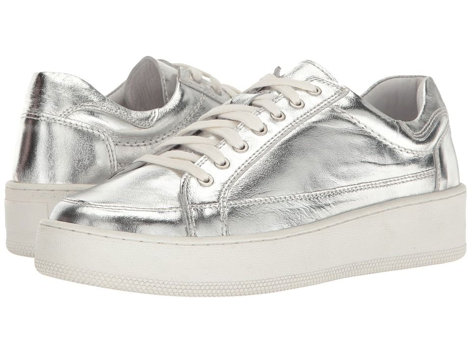 Free People - Letterman Sneaker (Silver) Women's Lace up casual Shoes | 6pm