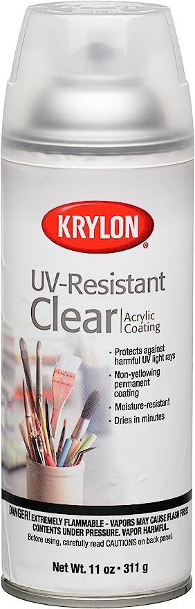 Krylon K01305 Gallery Series Artist and Clear Coatings Aerosol, 11-Ounce, UV-Resistant Clear Glos... | Amazon (US)