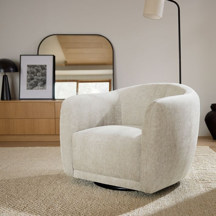 Addie Swivel Armchair | West Elm (US)