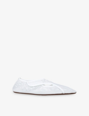 Slippers Mesh Ballet Flats | Selfridges