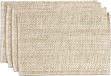 Sweet Home Collection 100% Cotton Placemats for Dining Room Rectangle Two Tone Woven Fabric 13" x... | Amazon (US)