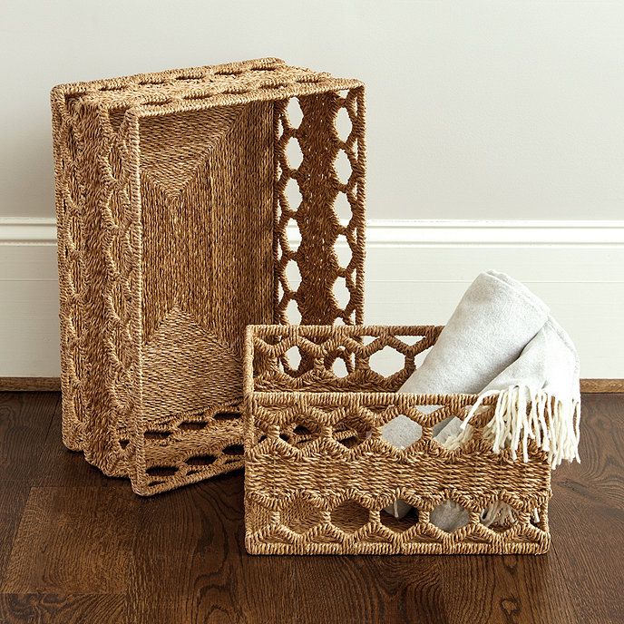 Honeycomb Woven Baskets | Ballard Designs, Inc.