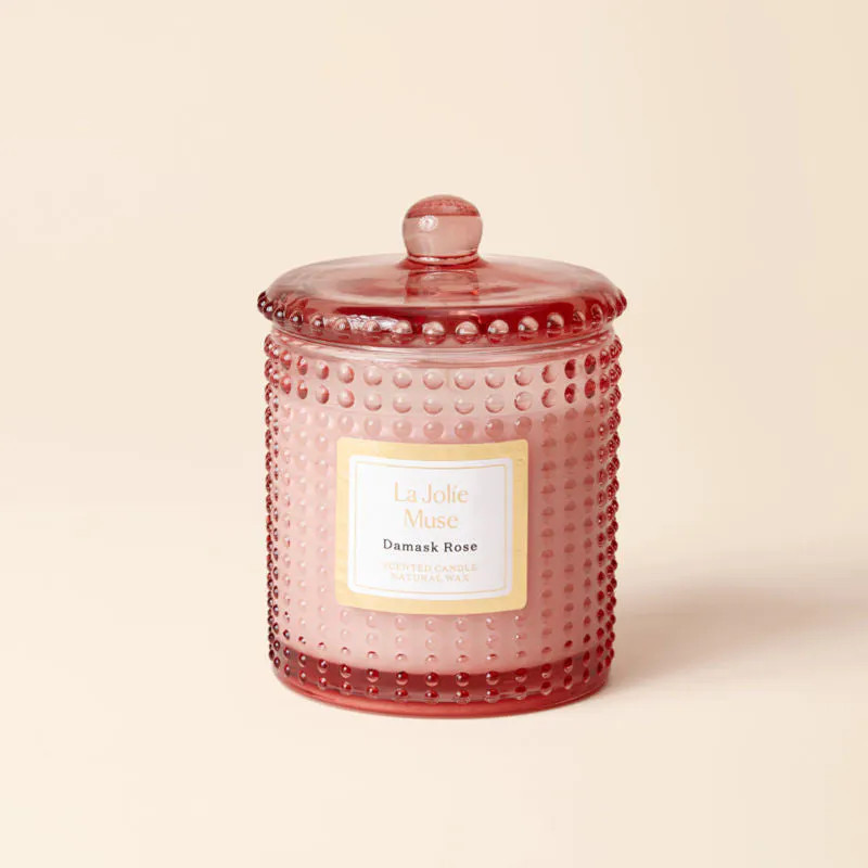 La Jolie Muse Marvella Scented Candle - Damask Rose | Verishop