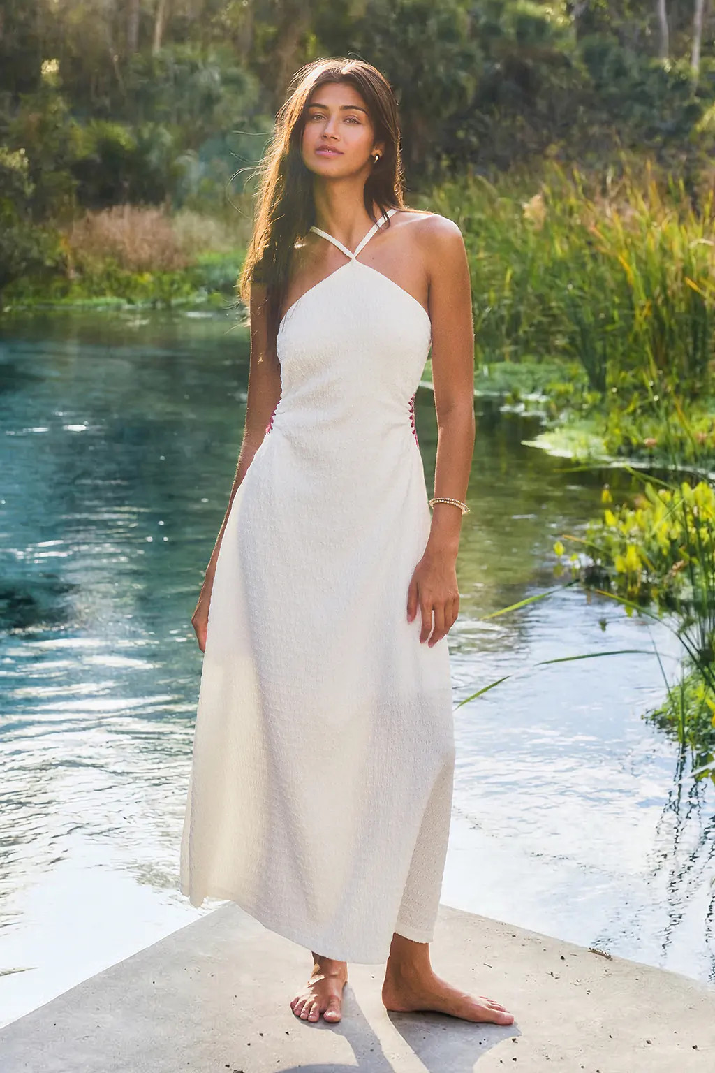 Tiki Terrace White Maxi Dress | Cupshe US