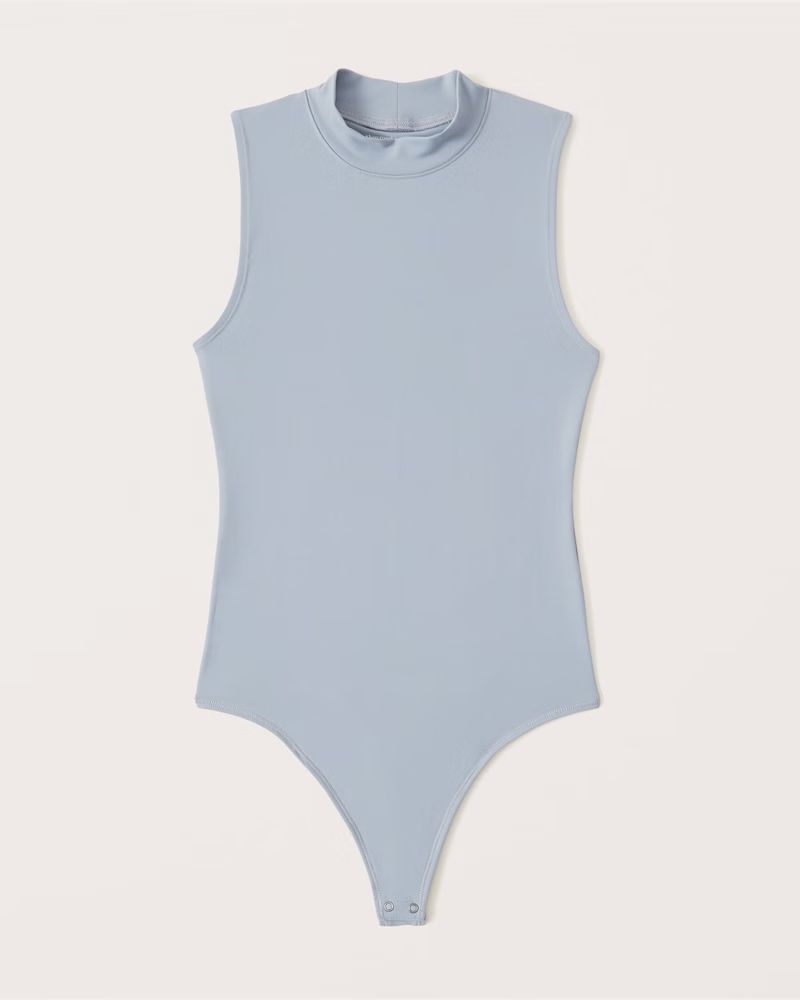 Seamless Fabric Mockneck Bodysuit | Abercrombie & Fitch (US)