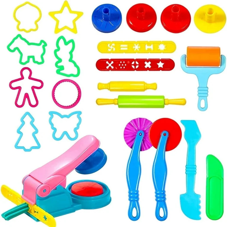 22 Pcs Play Dough Tools Kit, Playdough Pack Sets for Kids Ages 3-4, Birthday Party Favors, Toys f... | Walmart (US)