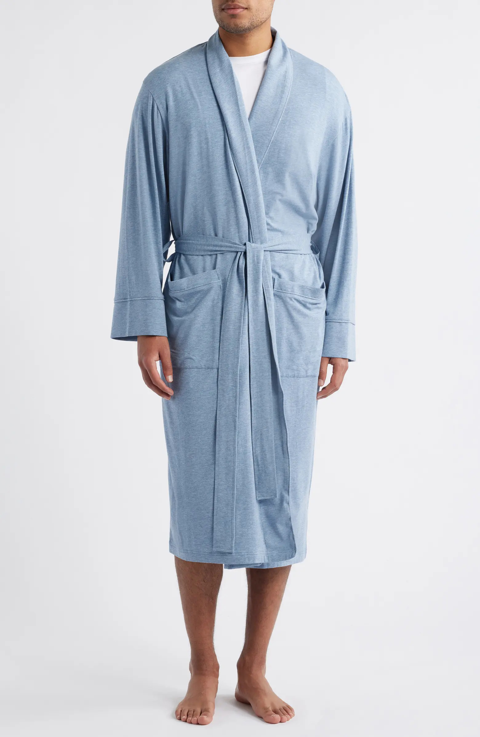 Daniel Buchler Shawl Collar Heathered Cotton & Modal Blend Robe | Nordstrom | Nordstrom