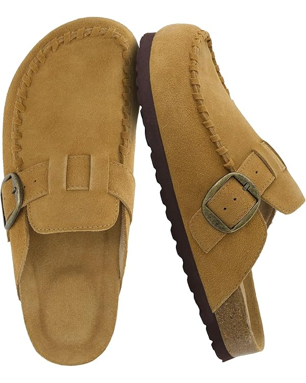 CUSHIONAIRE Canoe Genuine Suede Clogs for Women Footwear with Moc Toe Design – Casual Slip On W... | Amazon (US)