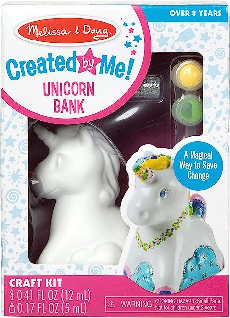 Melissa & Doug Created by Me! Unicorn Bank Craft Kit - The Original (Arts & Crafts, Painting & De... | Amazon (US)