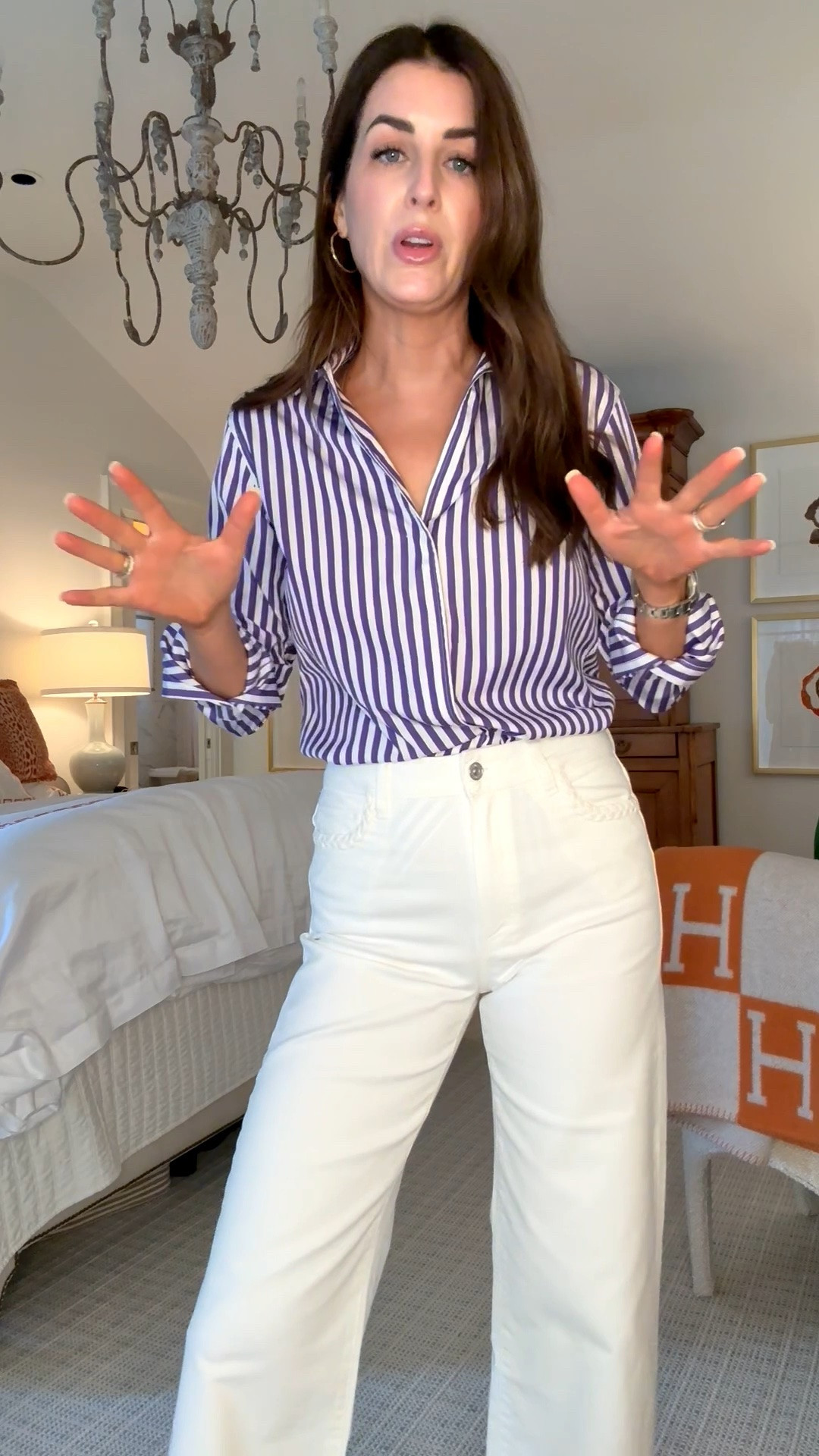 A great button-down shirt is one of the hardest-working pieces in any wardrobe, and I am genuinely impressed with these from Sarah Alexandra. Their Signature Cotton Shirt features hidden buttons between the standard button closures (genius!) so there’s no pulling or gaping across the bust. Chic, polished, and thoughtfully designed for real women. I’m also loving the fun Game Day collection for elevating your team spirit without sacrificing style. Everything is linked for you! @sarahalexandrashirts 

 #sponsored #LTKootd #LTKOver40 #LTKTall